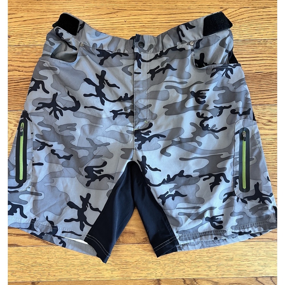 ZOIC Ether Camo‎ Bike Short With Liner Men's Size 3XL Shadow Camo